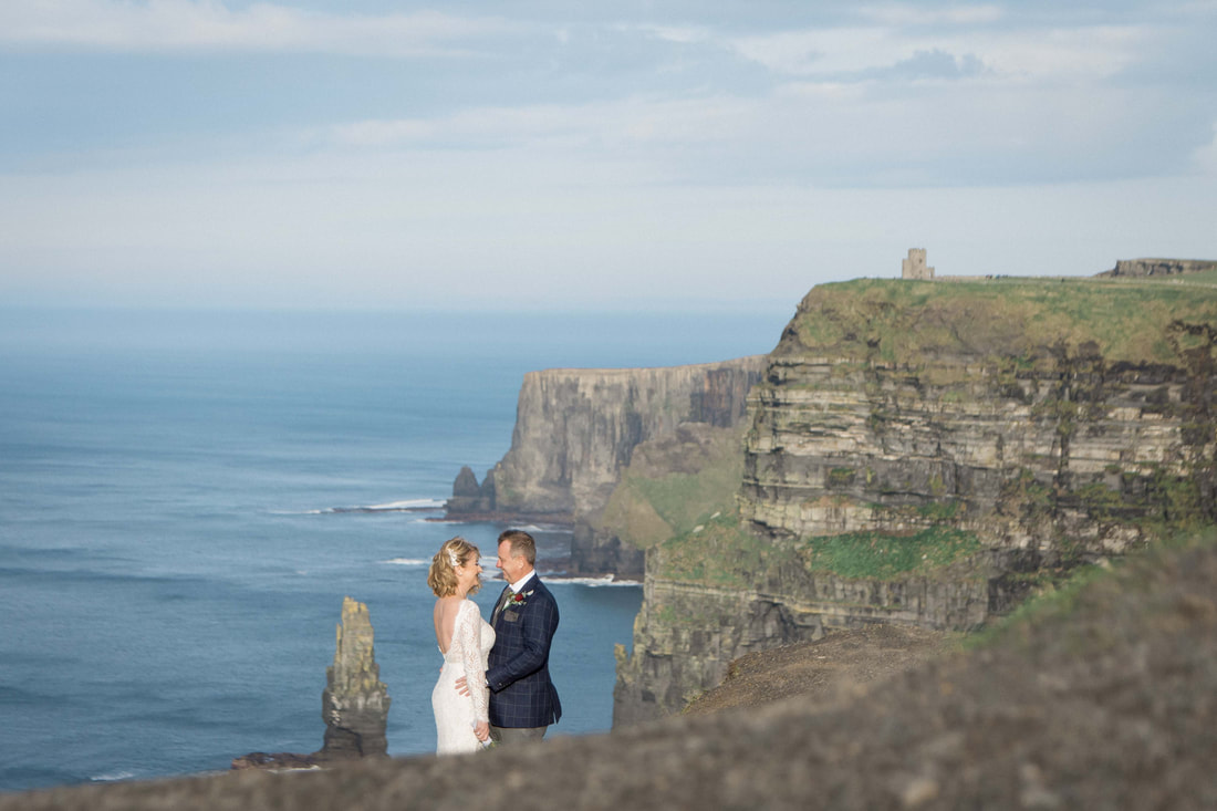 Clare Wedding Photographer | Cliffs of Moher | Dromoland Caslte Elopement